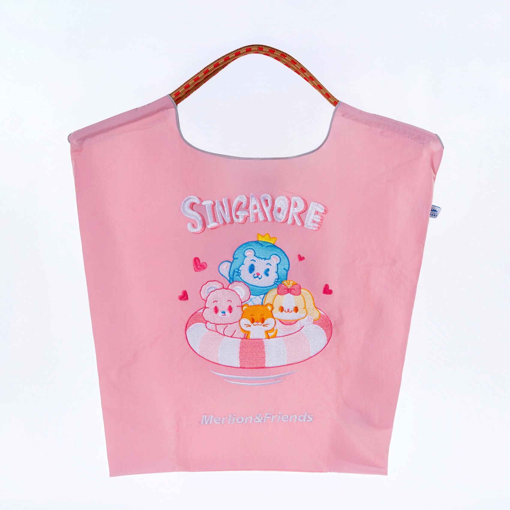 Sinnkawa Hello Merlion Embroidered Tote