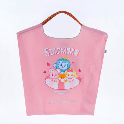 Sinnkawa Hello Merlion Embroidered Tote