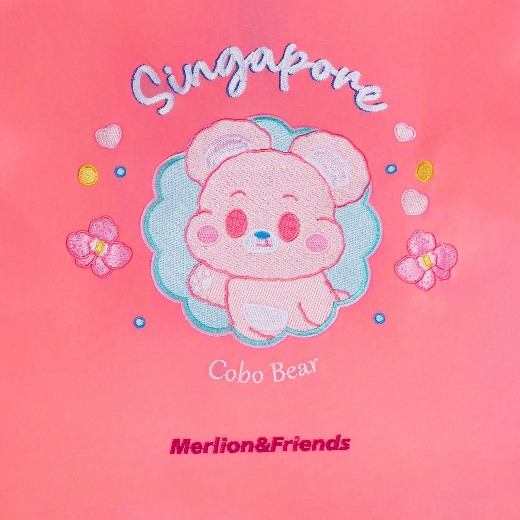 Sinnkawa Hello Merlion Embroidered Tote