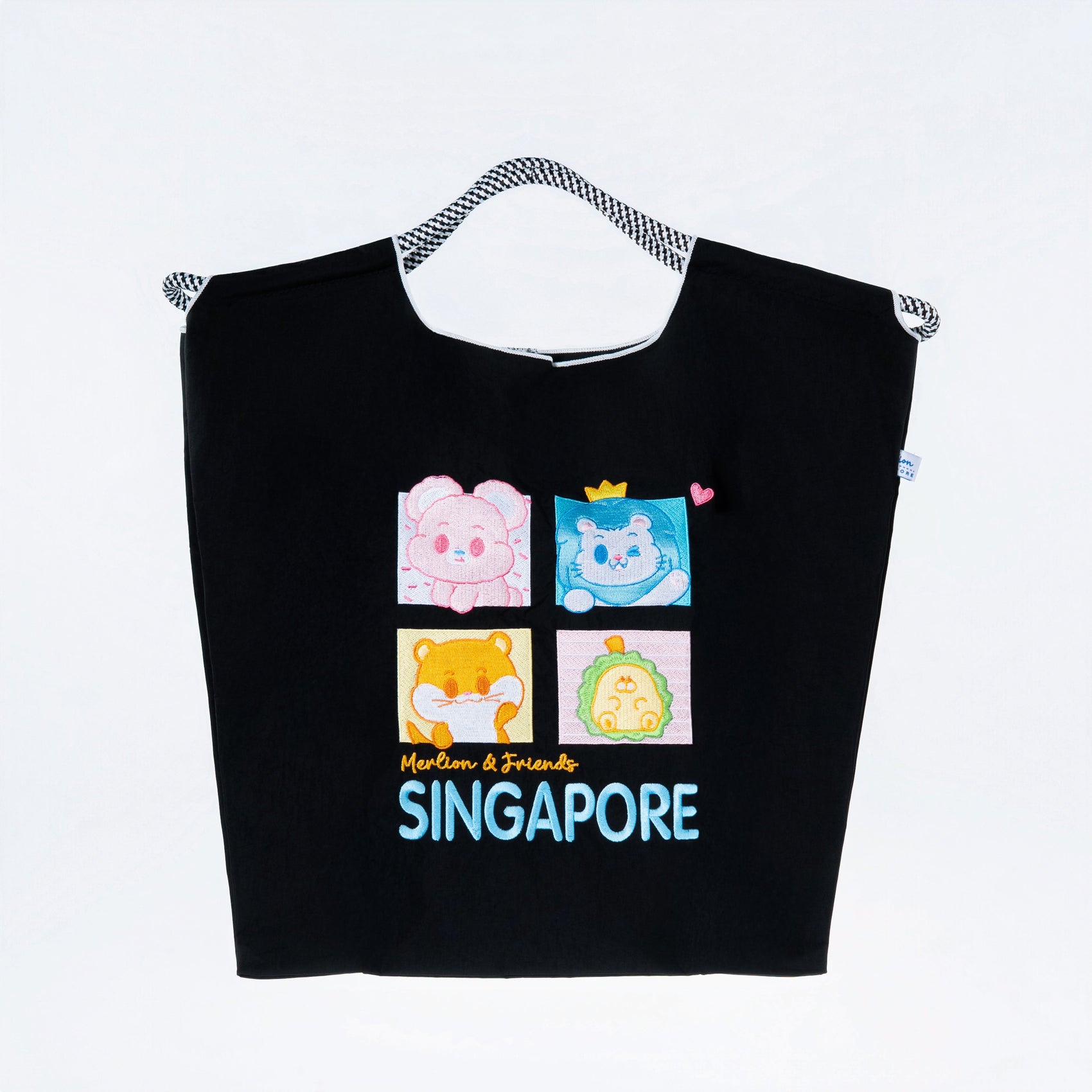 Sinnkawa Hello Merlion Embroidered Tote