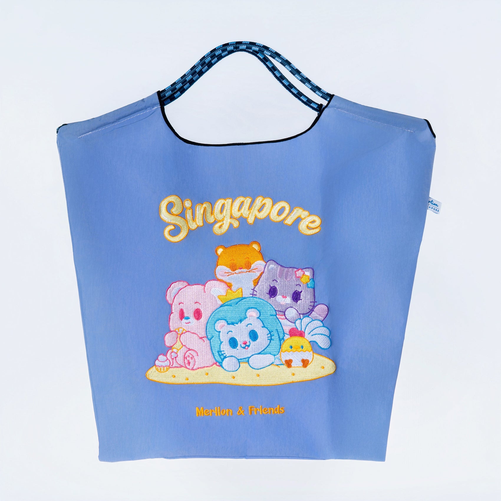 Sinnkawa Hello Merlion Embroidered Tote