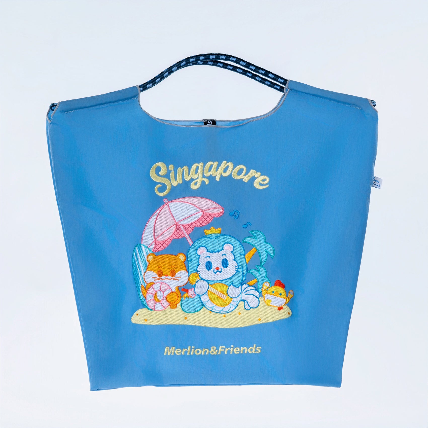 Sinnkawa Hello Merlion Embroidered Tote