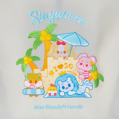 Sinnkawa Hello Merlion Embroidered Tote