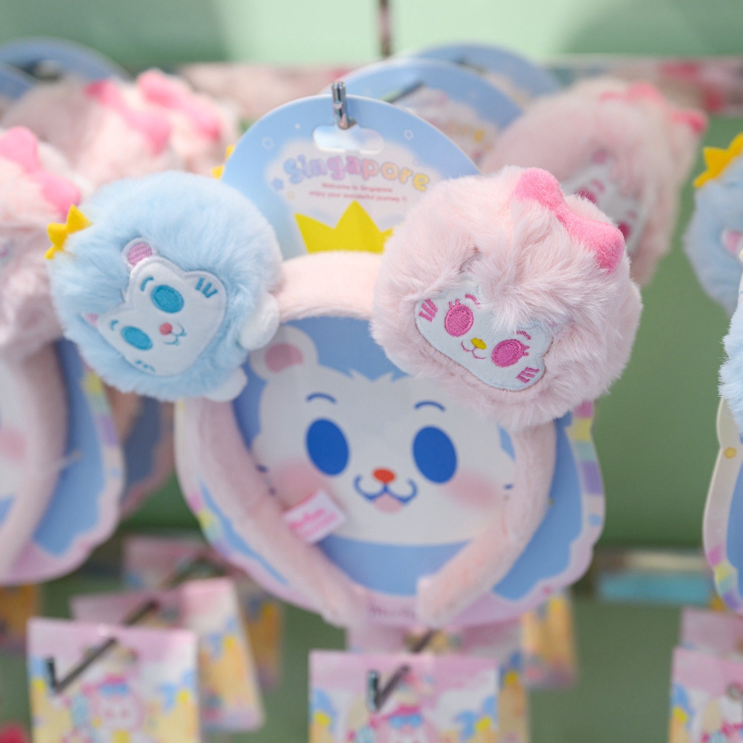 Sinnkawa Blue & Pink Plush headband - Sinnkawa® - 